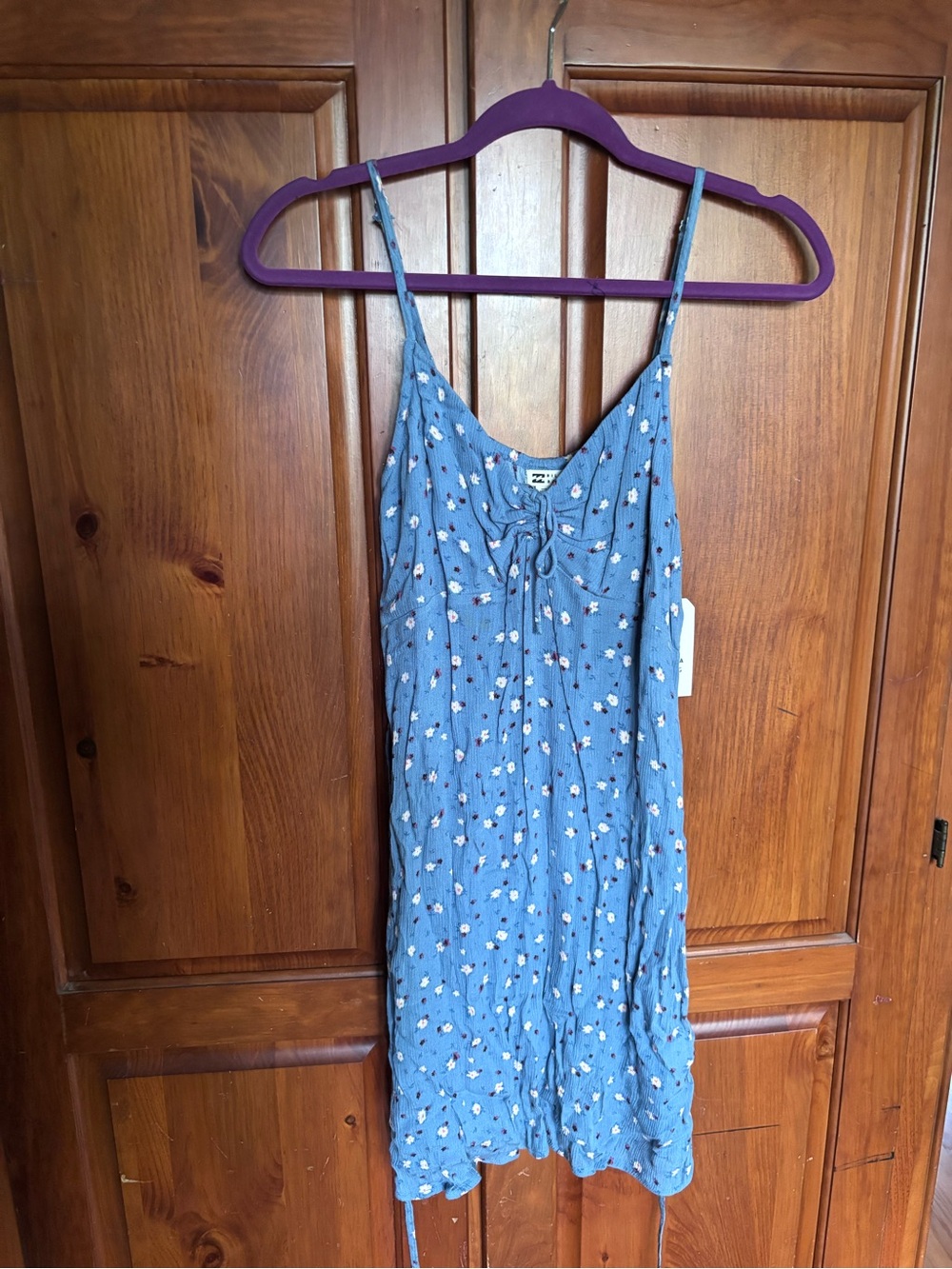 Billabong Blue Floral Mini Dress